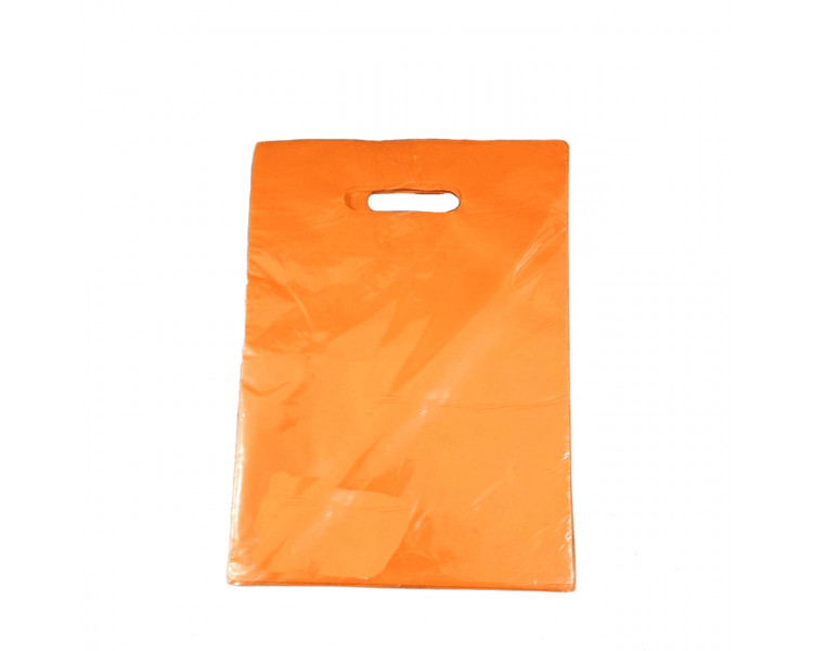 BOLSA TROQUEL AD ECO LISA 15X20 NARANJA (X50)