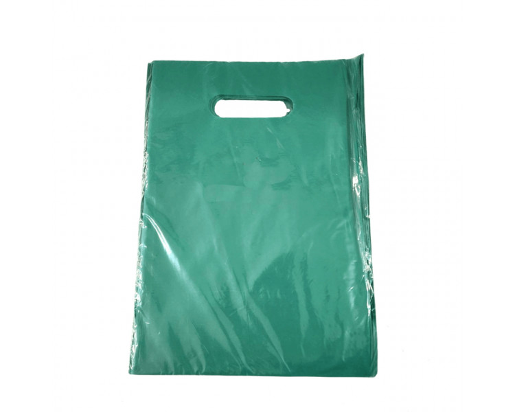 BOLSA TROQUEL AD ECO LISA 30X40 VERDE INGLES (X50)