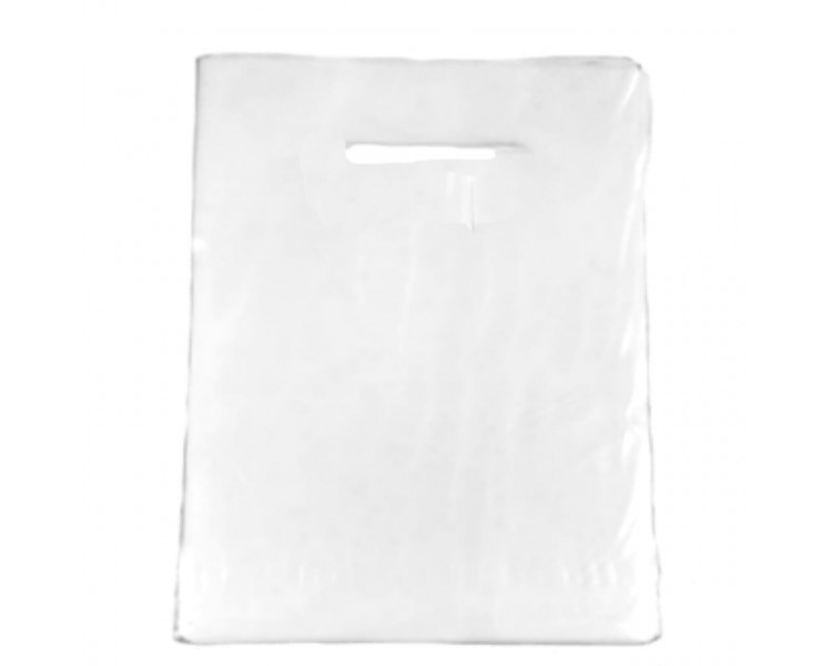 BOLSA TROQUEL AD ECO LISA 35X45 BLANCA (X50)