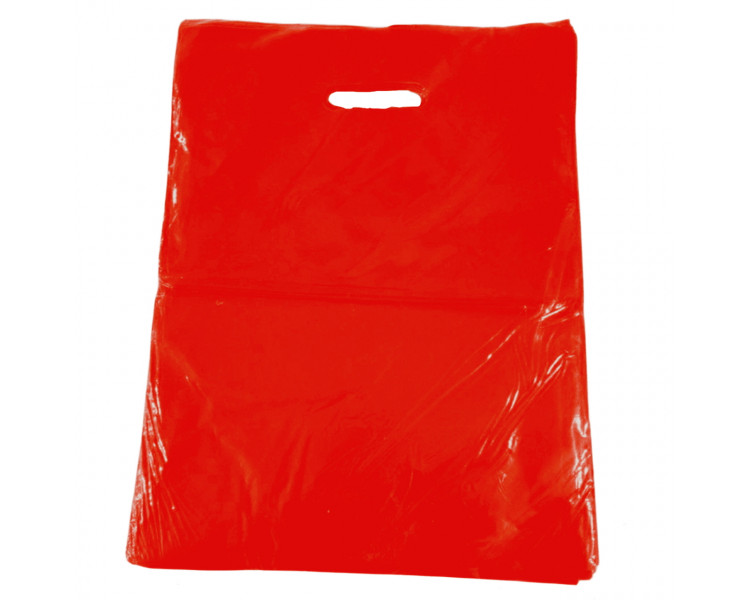 BOLSA TROQUEL AD ECO LISA 40X50 ROJA (X50)