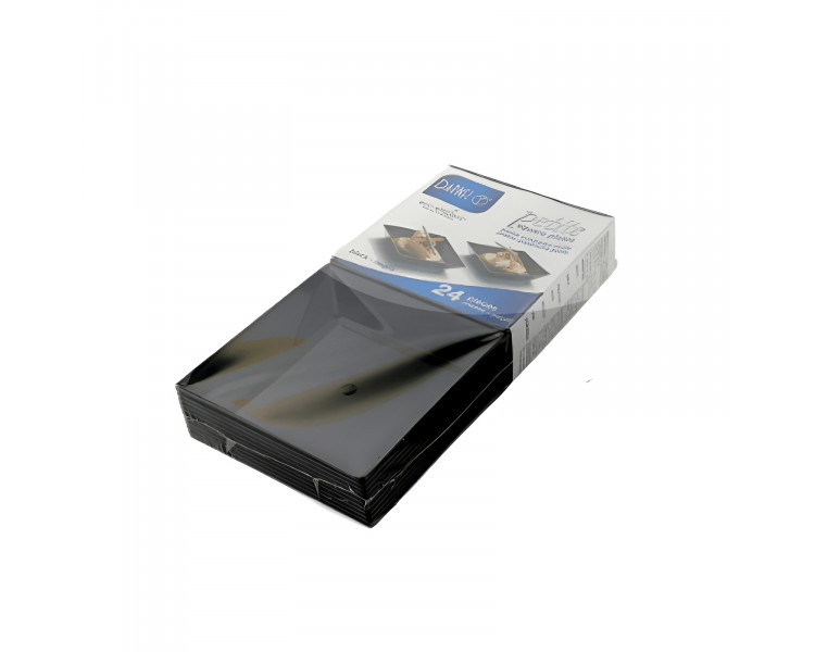 PLATO CUADRADO PETITE NEGRO DARNEL (X24U.)