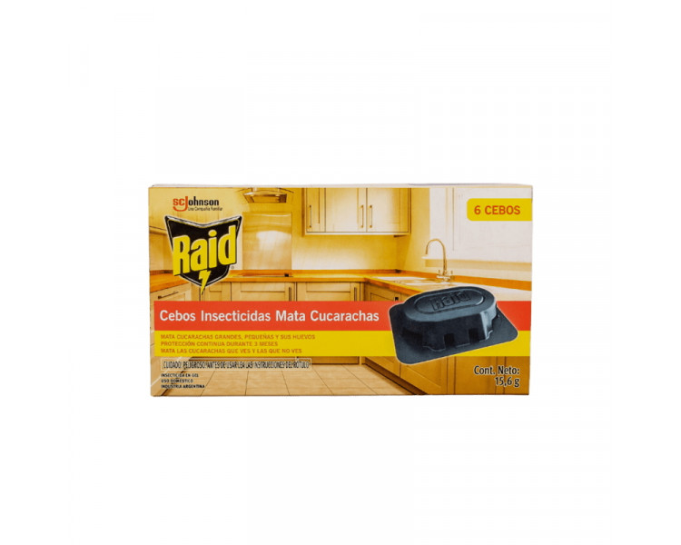 INSECT RAID COCINA CEBOS CUCARACHAS (X6U.) - 923-355217