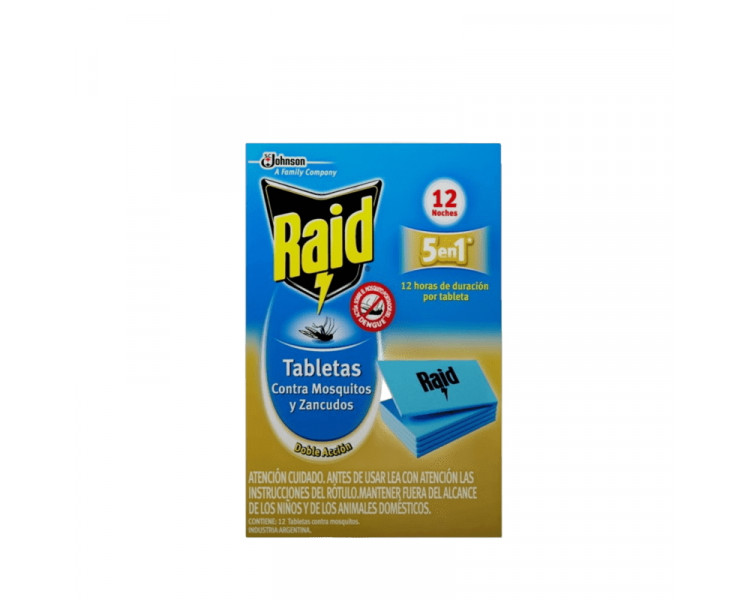 REPELENTE RAID TABLETAS X 12U. - 327614-932