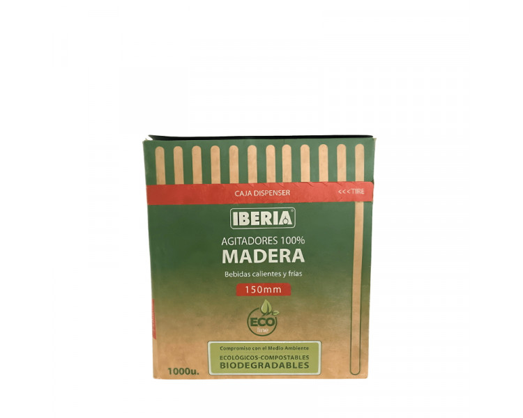 AGITADOR DE MADERA IBERIA ECOLINE 150MMX1000U-1245