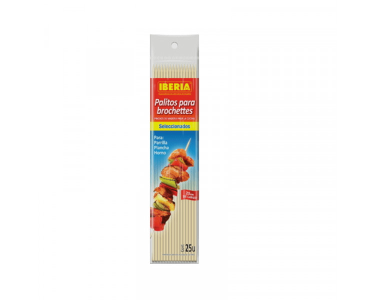 PALITOS PARA BROCHETTE 25CM. (X25U.) -115
