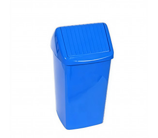 CESTO C/TAPA VAI VEN 23LTS.AZUL RECT ( THM )
