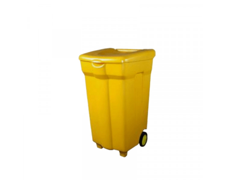 CONTENEDOR OSO 120LTS.C/TAPA AMARILLO- INYECTADO