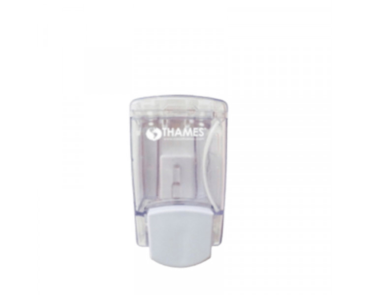 DISPENSER P/JABON LIQ.CLEAR 400ML BLANCO/CRISTAL