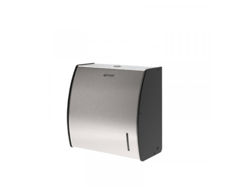 DISPENSER P/TOALLAS INTERC. ACERO Y PVC BRINOX