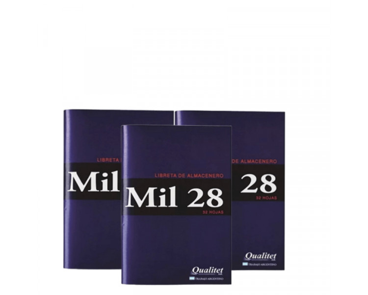 LIBRETA ALMACENERO MIL28 X 32 HJS. - 019286