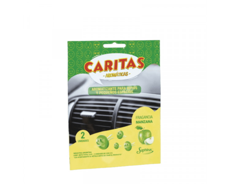 CARITAS EMOJIS AROMATICAS SAPHIRUS MANZANA X 4U.