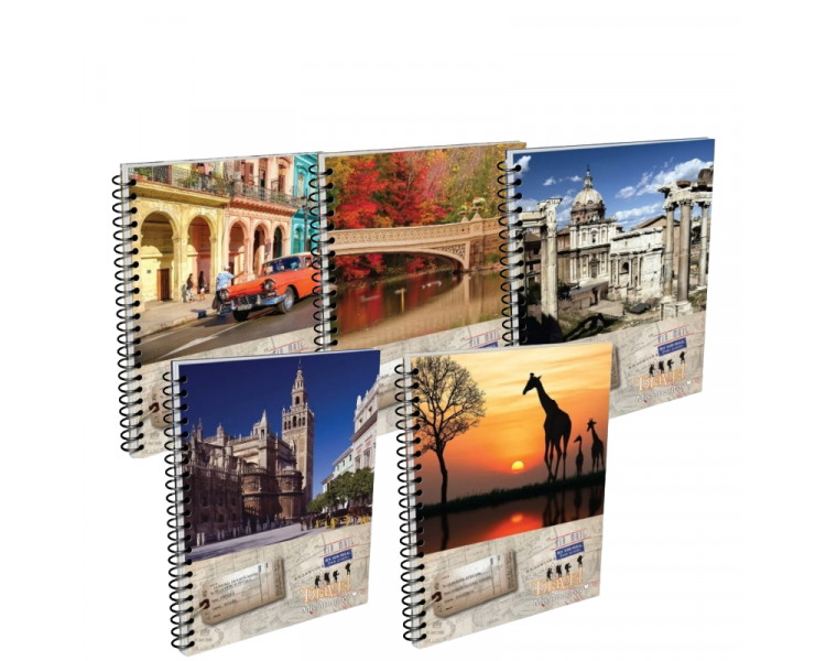 CUADERNO MIS APUNTES TRAVEL ESP. T/F  80 HJS RAYADAS - 007937-040