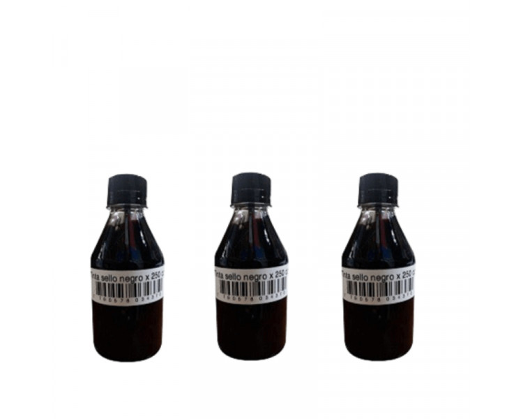 TINTA PARA SELLOS GOMA TRABI 250 ML. NEGRO - 022631-001
