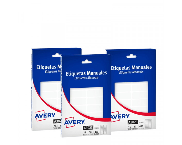 ETIQUETA AVERY COMERCIAL 3023 (15X50)  X480 U. - 019496-14