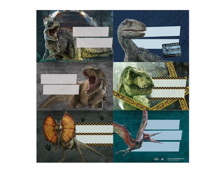 ETIQUETA ESC. MOOVING JURASSIC X12U. - 010844-545