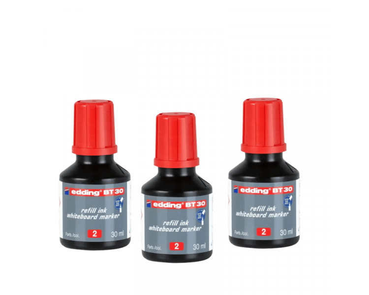 TINTA EDDING BT30 P/MARCADOR PIZARRA ROJO 30 ML - 013526-002
