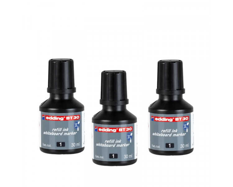 TINTA EDDING BT30 P/MARCADOR PIZARRA NEGRO 30 ML - 013526-001