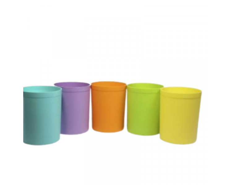 PORTA LAPIZ VASO 10 CM. LIGGO NARANJA/CORAL. (X1) - 008867
