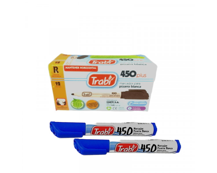 MARCADOR TRABI 450 PIZARRA BORRABLE AZUL (X1)-003-019253