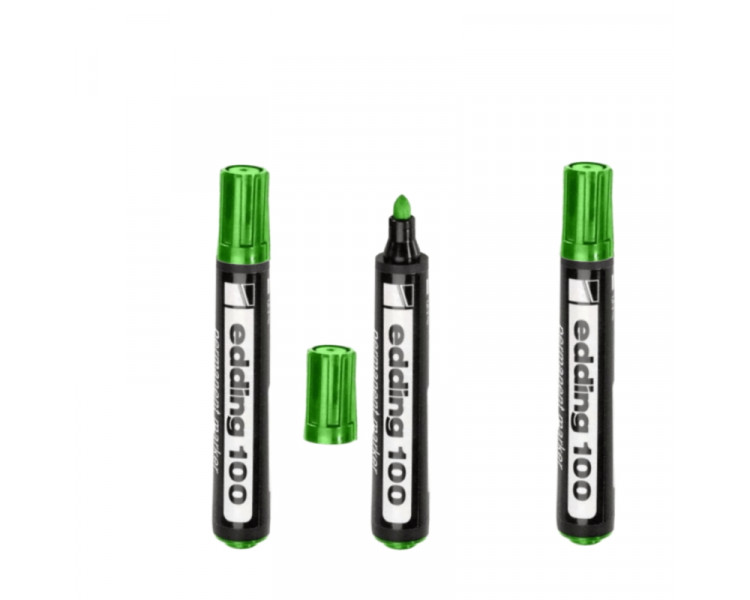 MARCADOR EDDING 100 PERM. P/REDONDA VERDE - COD.001743