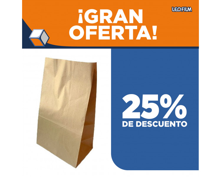 BOLSAS DELIVERY KRAFT CY 30X20X11 80 GRS.(X50)