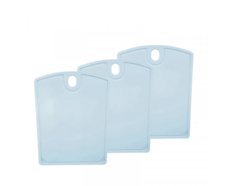 TABLA DE PICAR PP HOGAR 38,5X37,5  C/ASA CELESTE PASTEL ( X1)