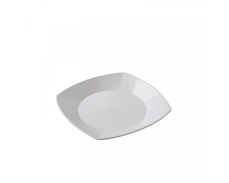 PLATO CUADRADO P/POSTRE 17CM.BLANCO (X1) - ART.2117
