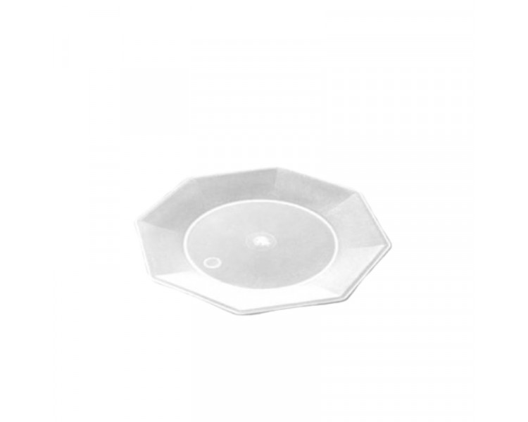 PLATO OCTOGONAL P/POSTRE 17CM.CRISTAL (X1) - ART.1017