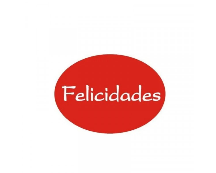 CIERRE BOLSAS AUTOADHES.42X42 FELICIDADES ROJONº18