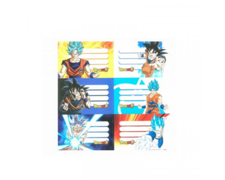 ETIQUETA ESCOLAR MOOVING DRAGON BALL X12 - 2631242./010844