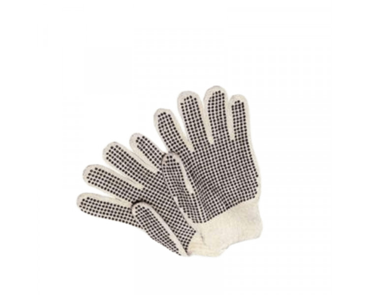 GUANTES ALGODON MOTEADOS C/GOMA X PAR (THM)