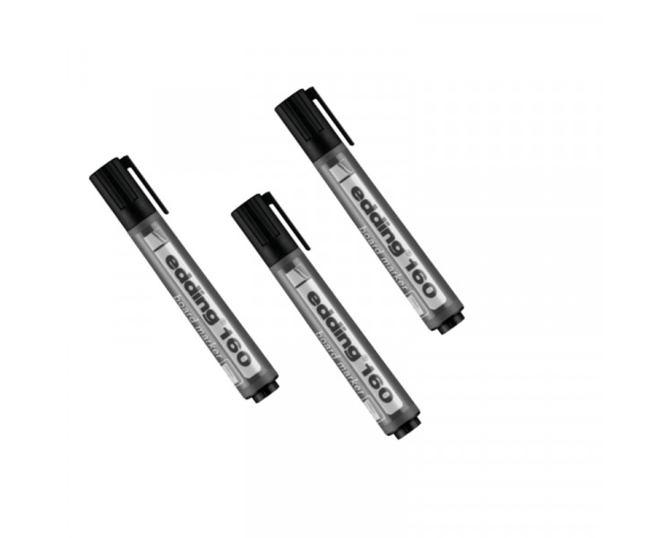 MARCADOR EDDING 160 PIZARRA BORRABLE NEGRO (X1)-001758-001