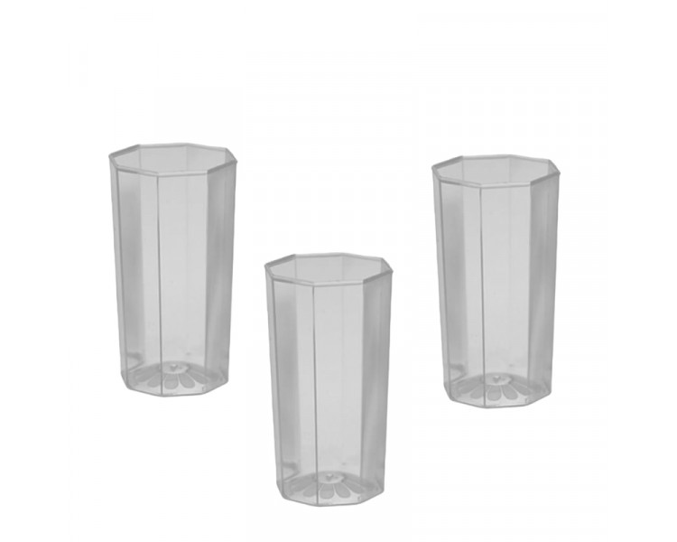 VASO OCTOGONAL GANCIA CRISTAL (X1)