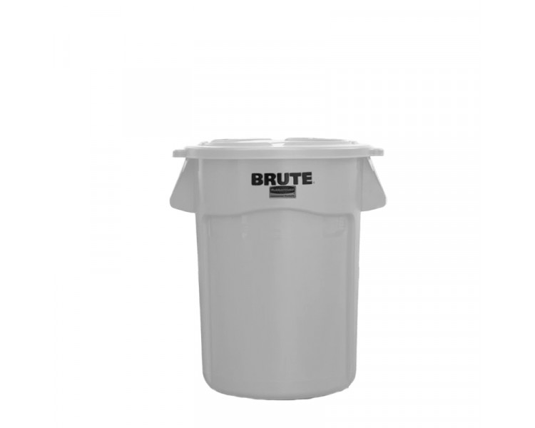 CONTENEDOR RED.BRUTE 76LTS.C/TAPA PLANA BLANCO - 2620