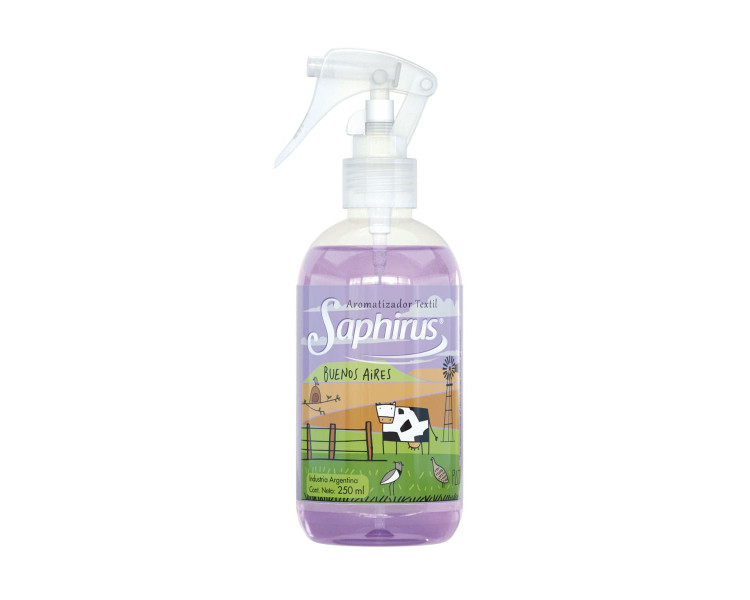 AROMATIZADOR TEXTIL LOLA - BUENOS AIRES SAPHIRUS X 250ML. - 417