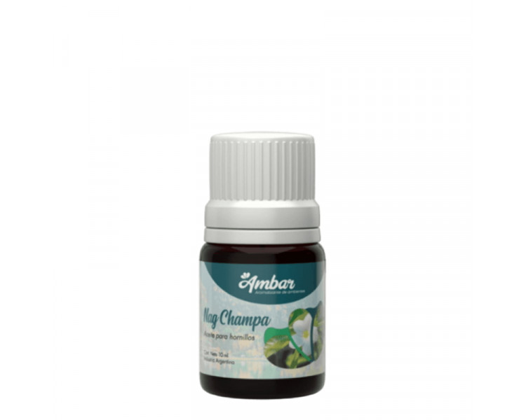 AROMATIZANTE ACEITE P/HORNILLO AMBAR NAG CHAMPA 10ML. - 1167