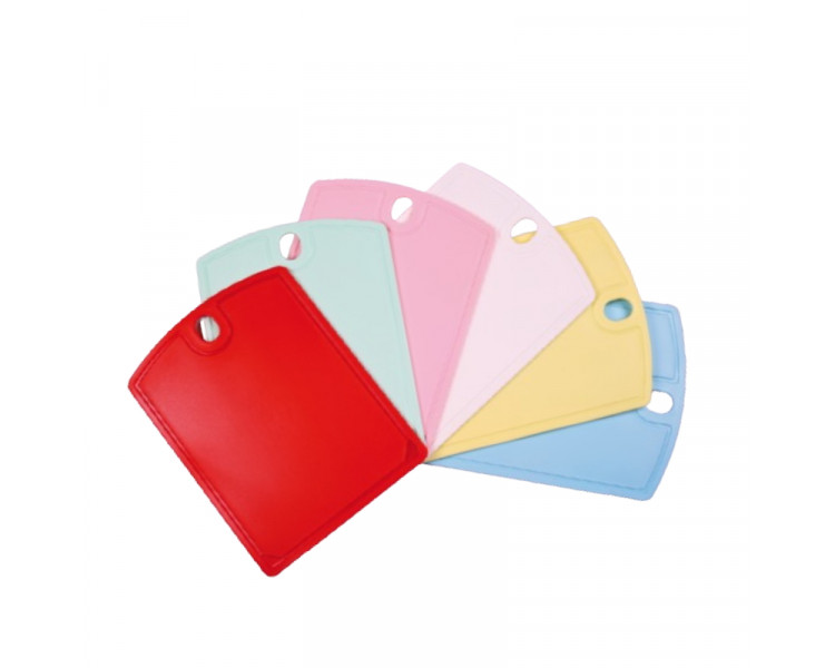 TABLA DE PICAR PP HOGAR 38,5X37,5  C/ASA ROSA PASTEL ( X1)