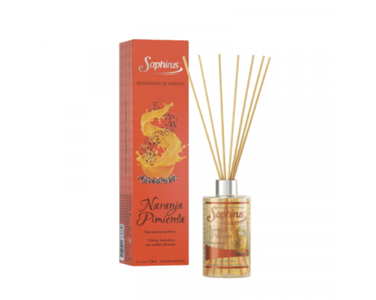 DIFUSORES AROMATICOS NARANJA PIMIENTA SAPHIRUS X 125ML. - 376