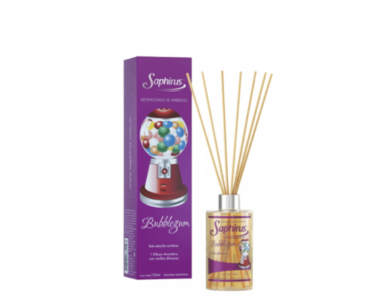 DIFUSORES AROMATICOS BUBBLEGUM SAPHIRUS X 125ML. - 376