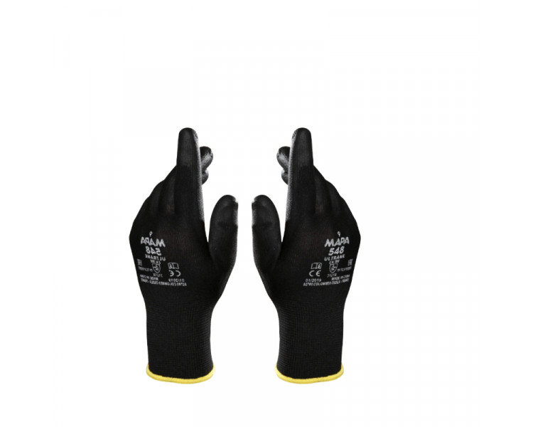 GUANTES MAPA ANTICORTE ULTRANE NEGROS 548 Nº 9