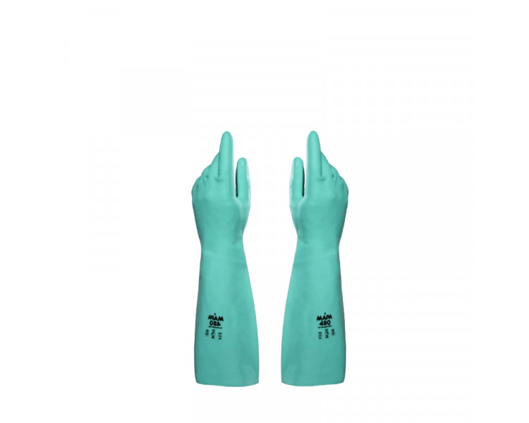GUANTES MAPA ULTRANITRIL 480 VERDE LARGO Nº 10