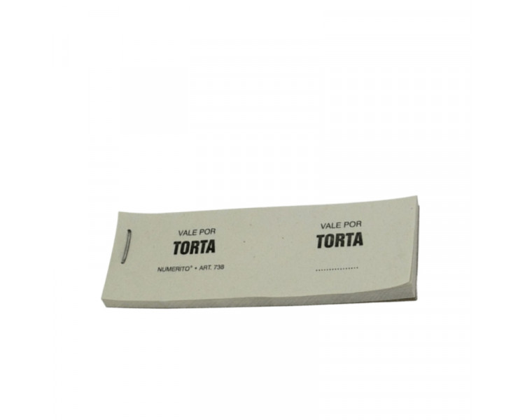 TALONARIO VALE POR TORTA  X50 HS (X1) - 004023