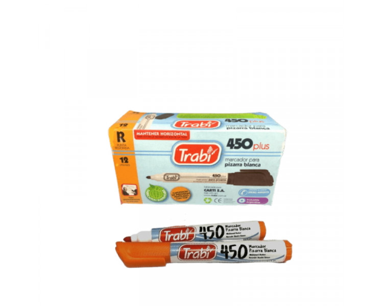 MARCADOR TRABI 450 PIZARRA BORRABLE NARANJA (X1 - 006-019253