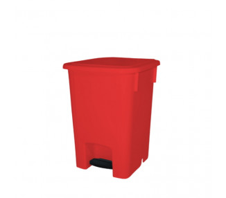 CESTO C/ PEDAL RECT.15LTS. ROJO STEPPRO (THM)