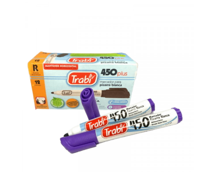MARCADOR TRABI 450 PIZARRA BORRABLE VIOLETA (X1) - 019253-008