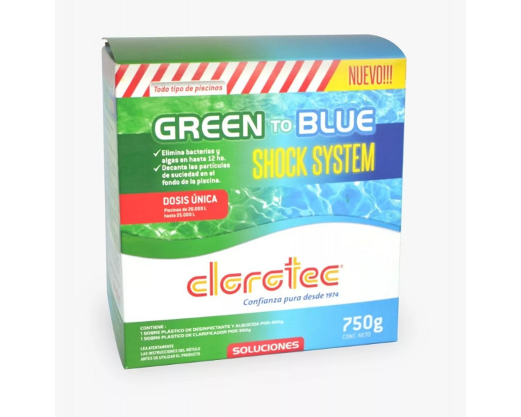 CLOROTEC GREEN 2 BLUE-SHOK SYSTEM X750GRS-74069