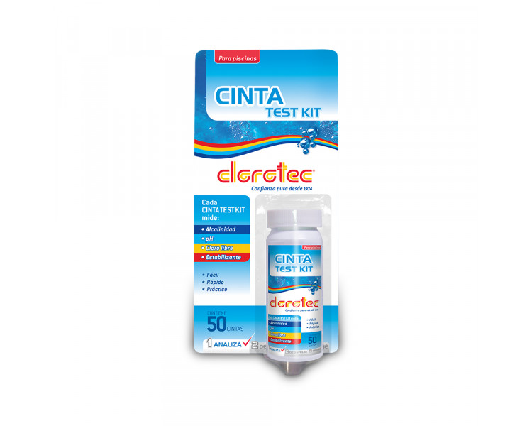 CLOROTEC CINTA TEST KIT 4WAYS (X50U.) - 53001