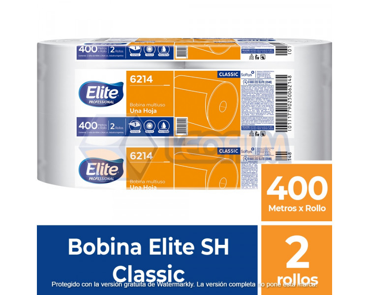 BOBINA LIMP IND "ELITE" SH BEIGE 24X400 X2U.- 6214