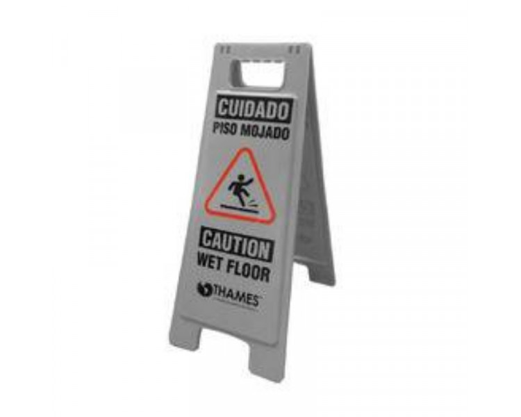 CARTEL DE SEGURIDAD GRIS PISO MOJADO (THM)