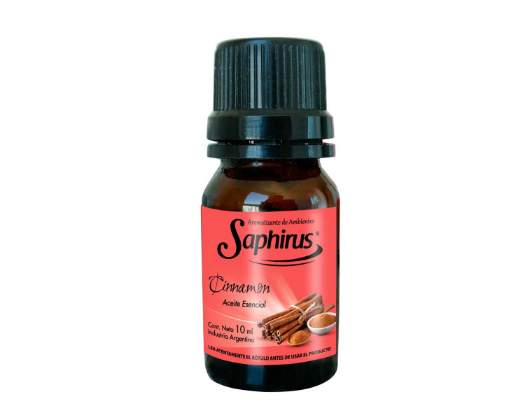 AROMATIZANTE ACEITE P/HORNILLO CINNAMON SAPHIRUS 10ML. - 477